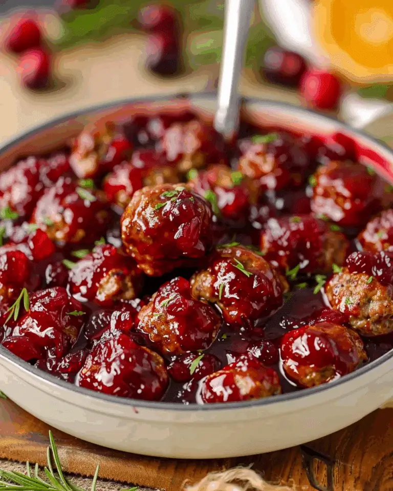 Quick Cranberry Meatballs