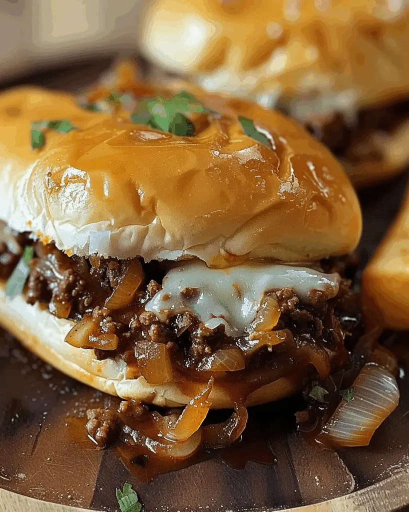 Incredible French Onion Beef Sloppy Joes