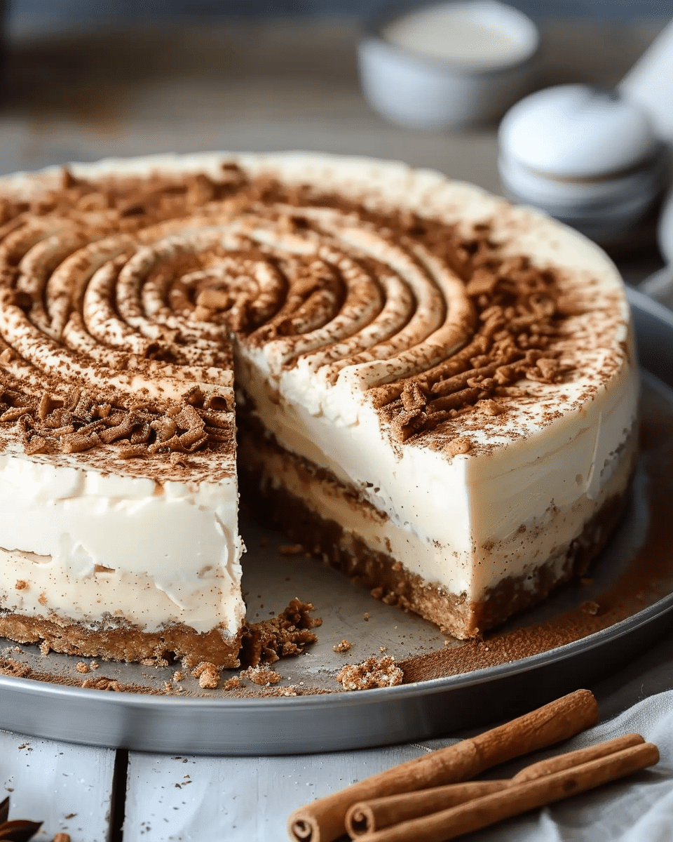 Cinnamon Roll Cheesecake