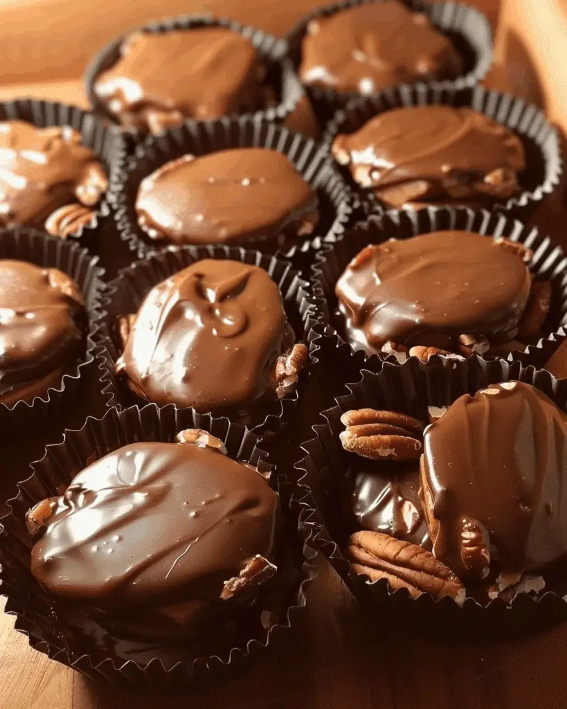 Turtle Candy with Pecans and Caramel