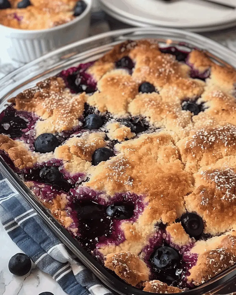 Keto Blueberry Cream Cheese Cobbler