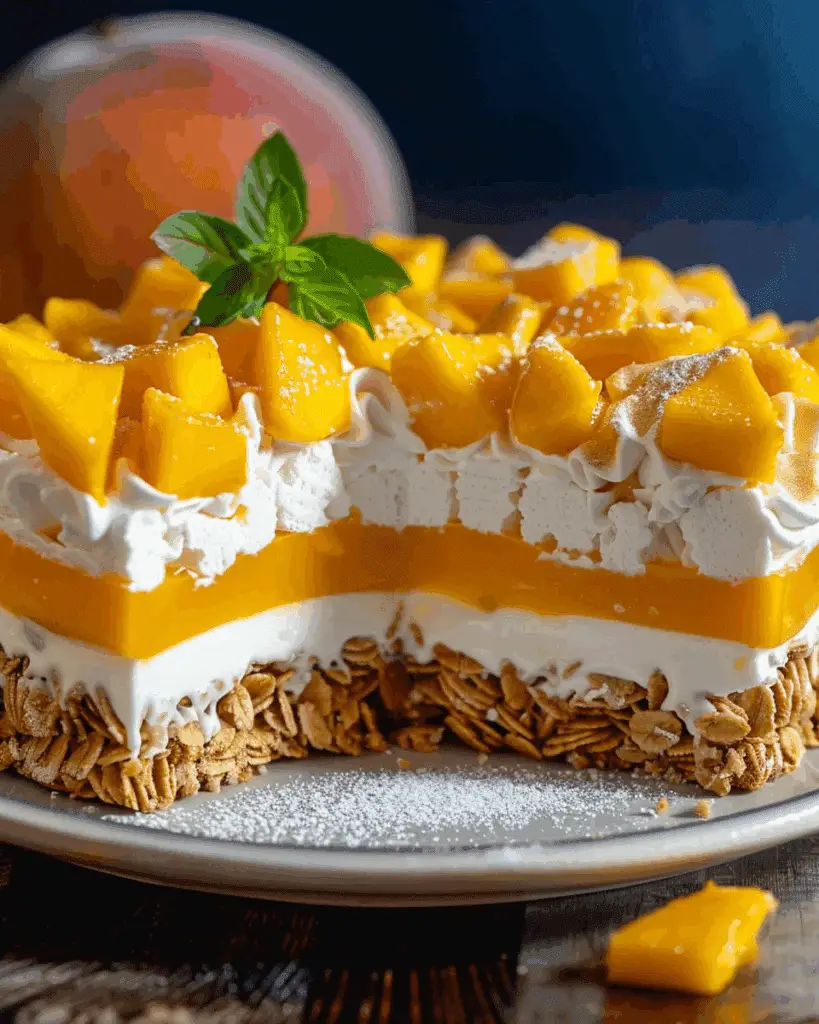 Mango Grahams (Cold Mango Cream Fridge Cake)
