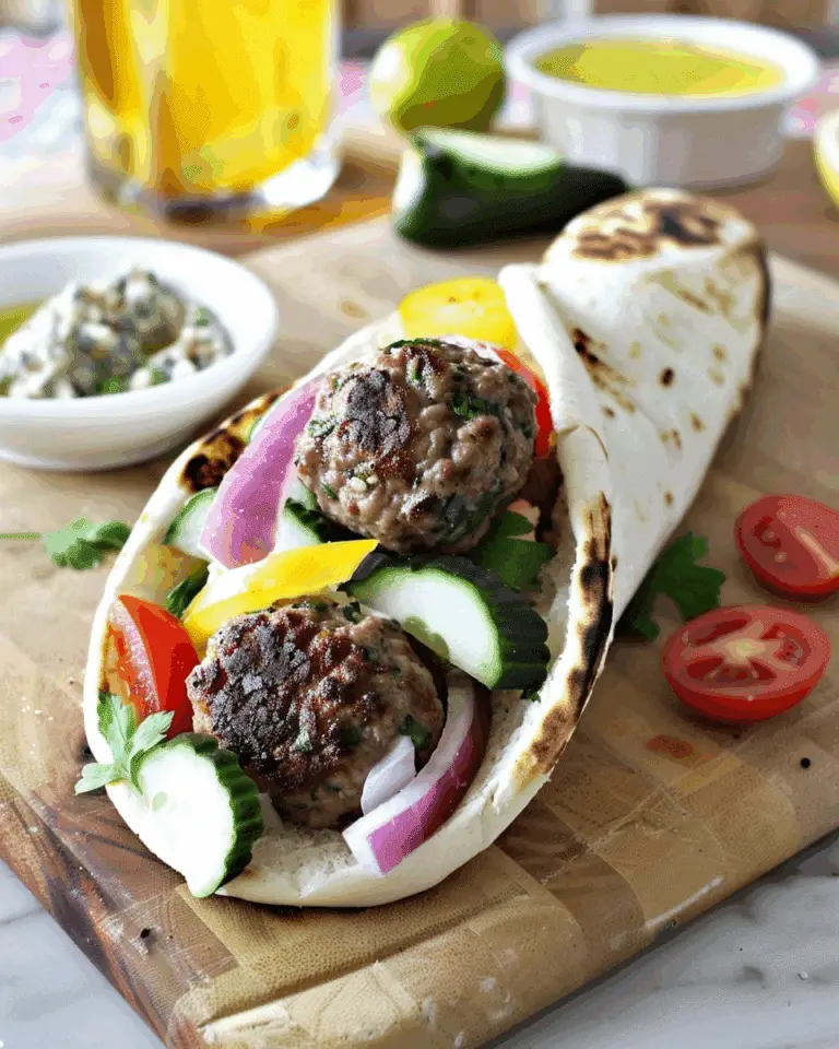 Lamb Meatball Gyros