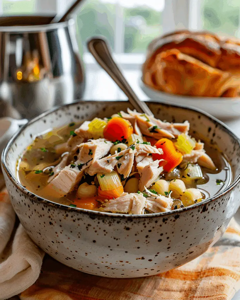 Easy Turkey Soup (Leftover Turkey!)