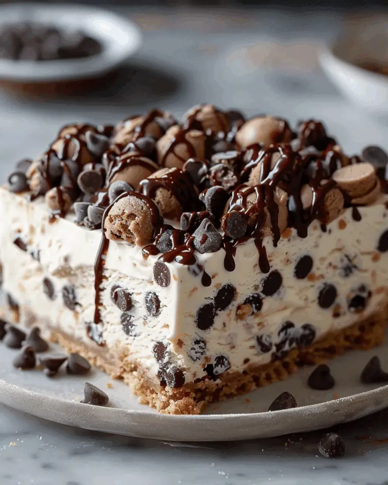 Chocolate Chip Cookie Dough Ice Cream Cake