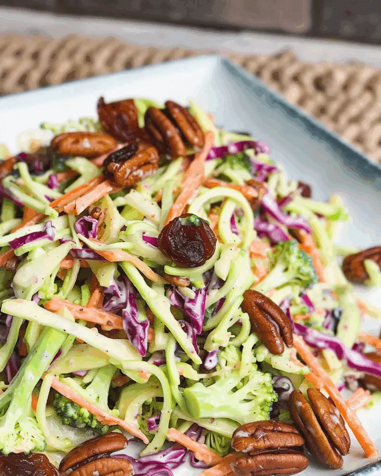 Broccoli Slaw with Craisins and Pecans