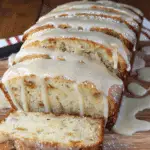 Eggnog Quick Bread with Rum Infused Glaze