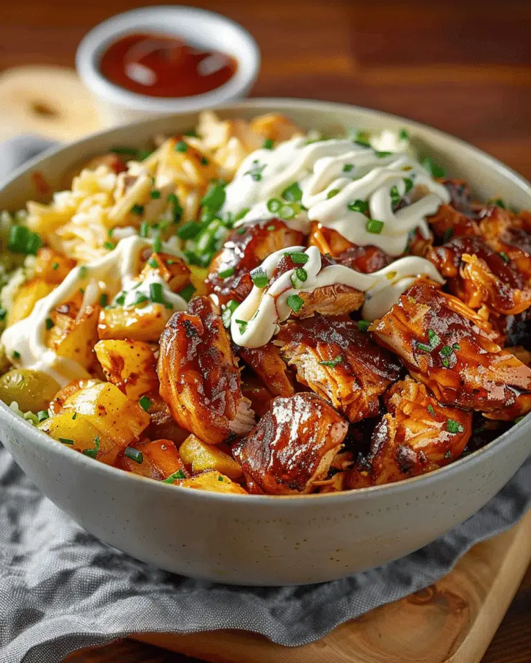 BBQ Chicken & Cheesy Potato Power Bowl