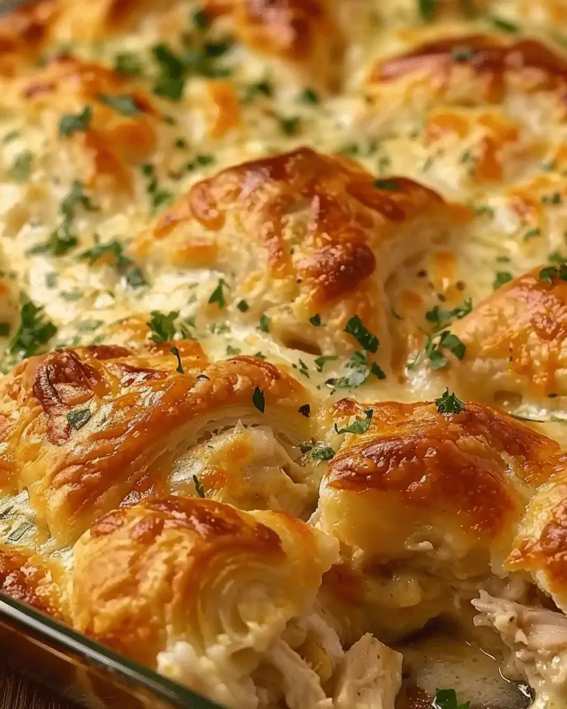 Cheesy Chicken Crescent Bake