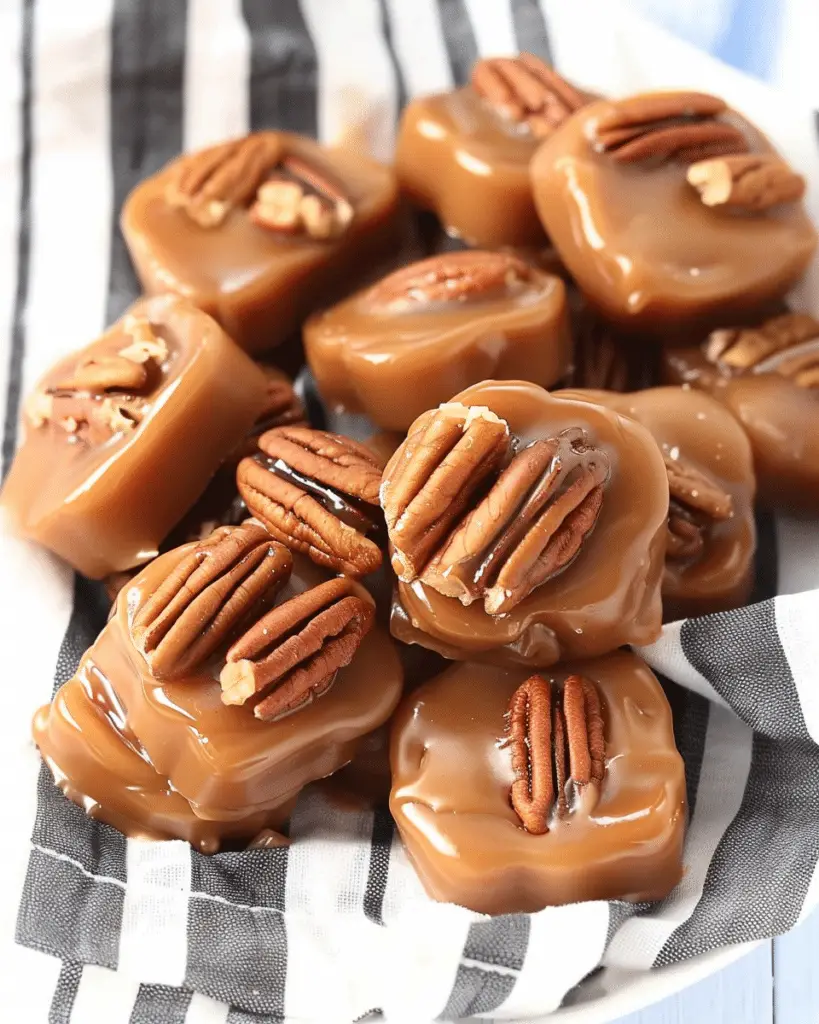 Salted Vanilla Bean Caramels with Pecans