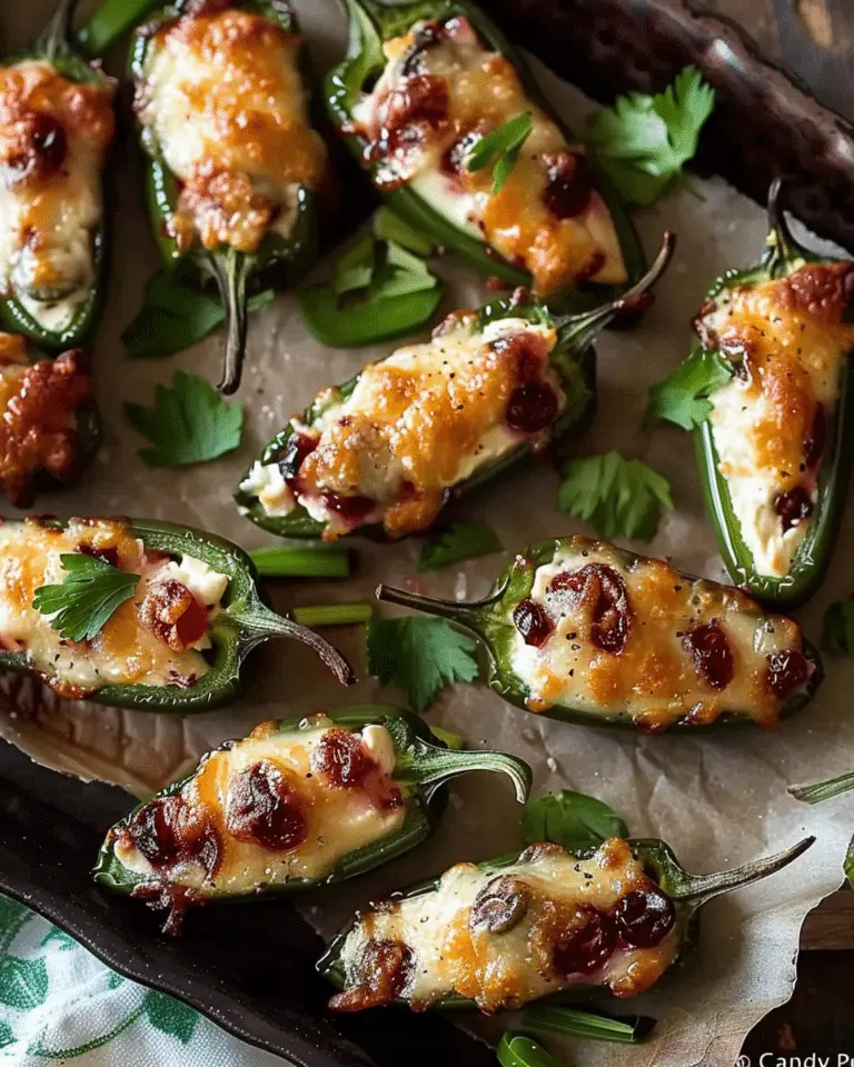 Berry & Brie Stuffed Jalapeño “Candy Poppers”
