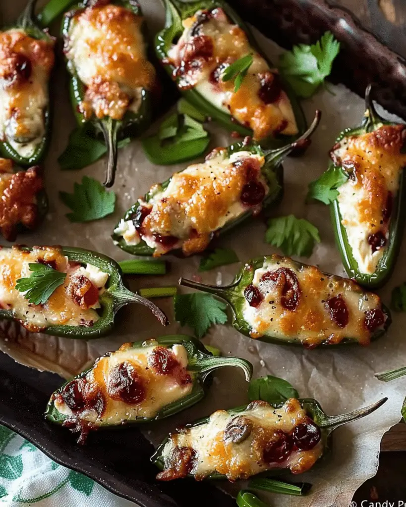 Berry & Brie Stuffed Jalapeño “Candy Poppers”