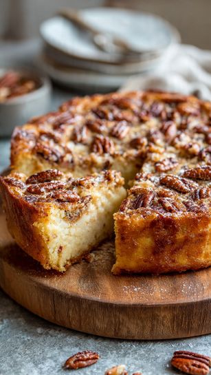 Delicious Gooey Butter Pecan Cake