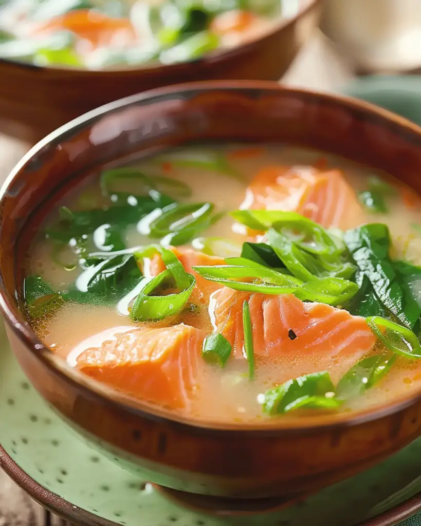 Nourishing Salmon Miso Soup