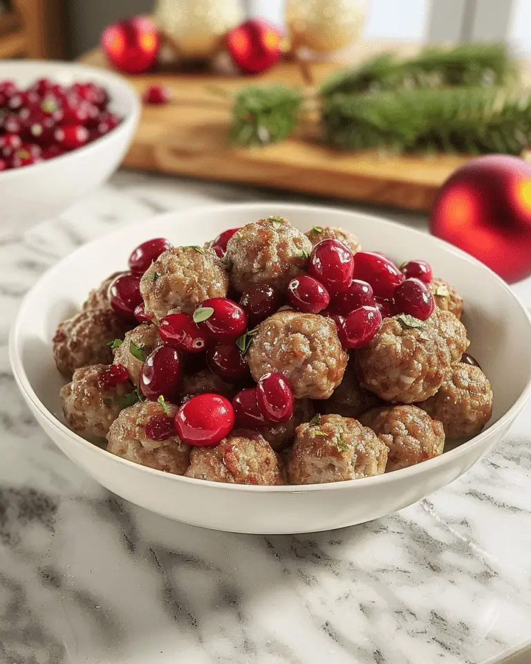 Sweet & Tangy Cranberry Meatballs