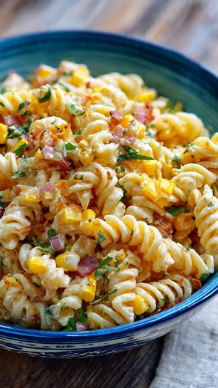 Perfect Mexican Street Corn Pasta Salad