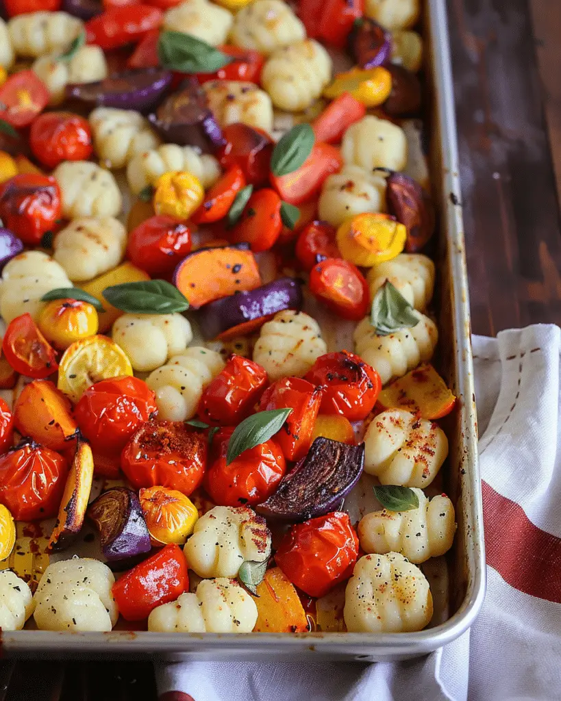 Sheet Pan Gnocchi and Vegetables