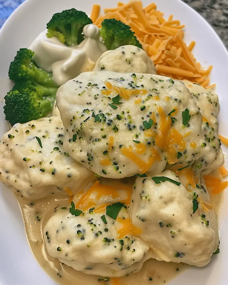 Broccoli Cheddar Chicken and Dumplings