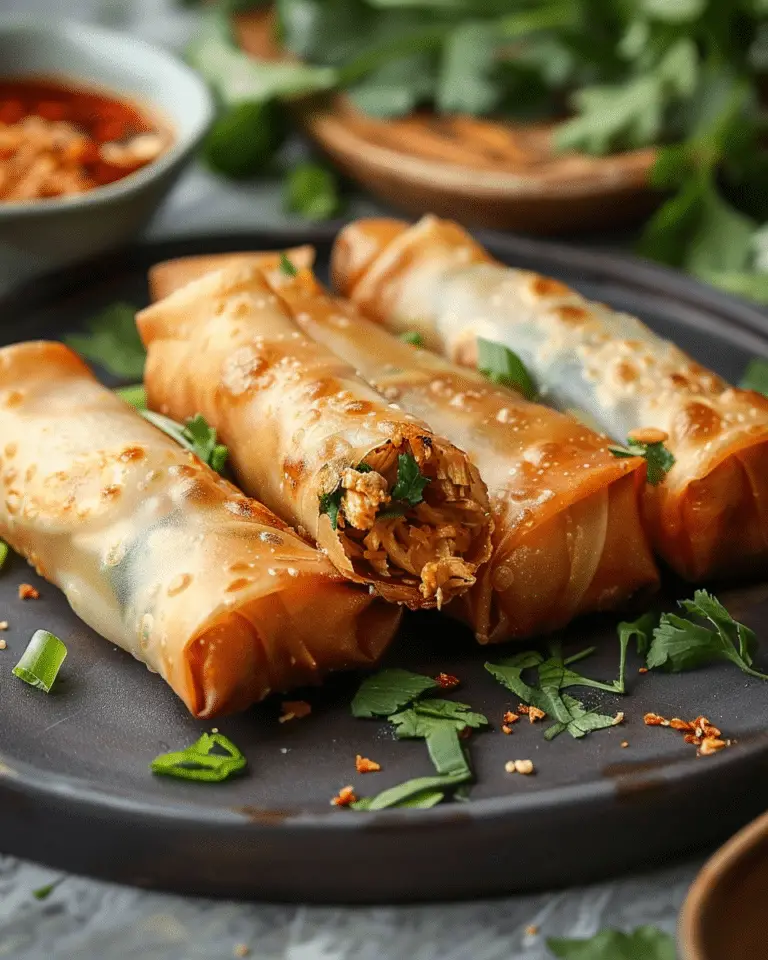 Homemade Chicken Spring Rolls (30 Minute Recipe)