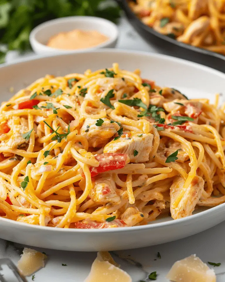 Rotel Chicken Spaghetti