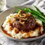 4-Ingredient Slow Cooker Salisbury Steak