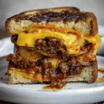 Sloppy Joe Grilled Cheese on Texas Toast