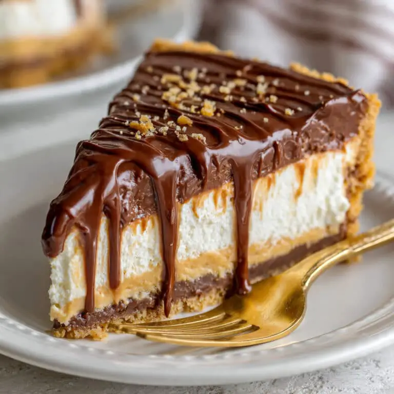 Homemade No-Bake Twix Cheesecake