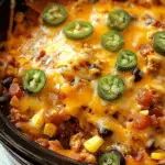 Slow Cooker Taco Casserole