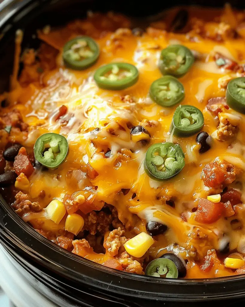 Slow Cooker Taco Casserole