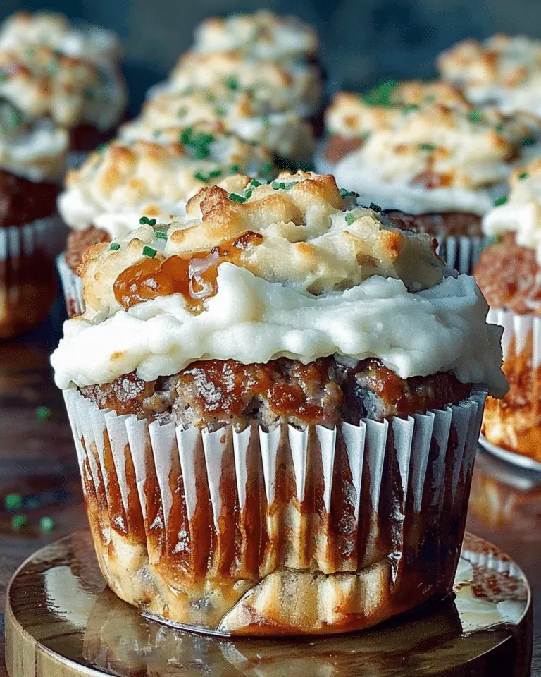 Mini Meatloaf Muffins with Mashed Potato Frosting