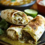 Chile Verde Burritos with Papitas