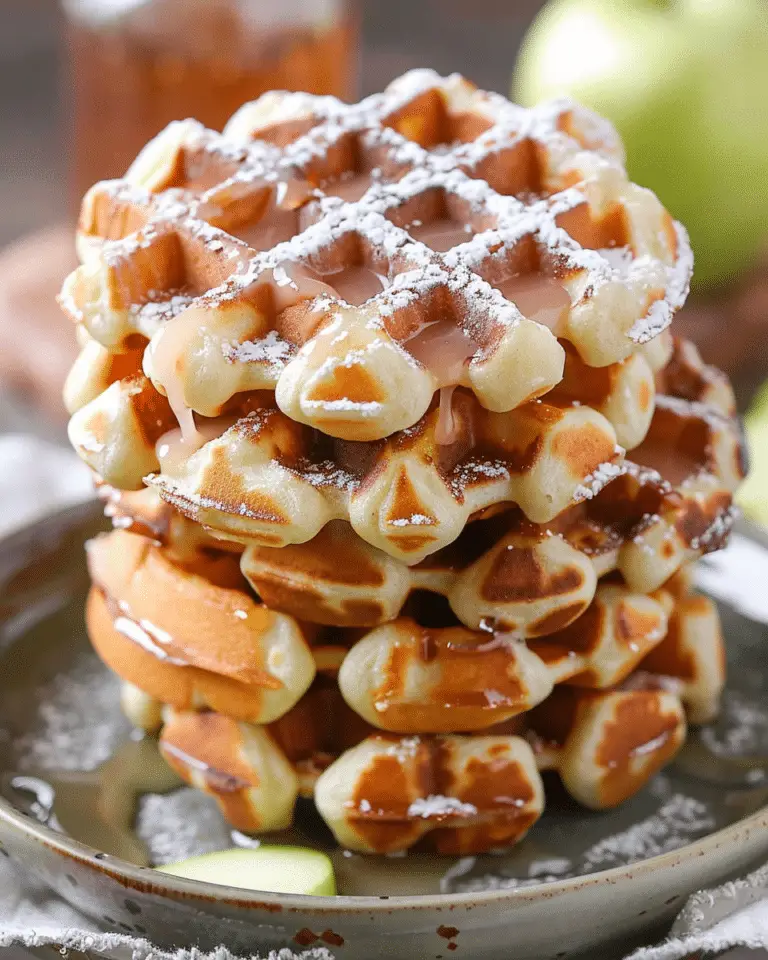 Mini Apple Fritter Waffle Donuts