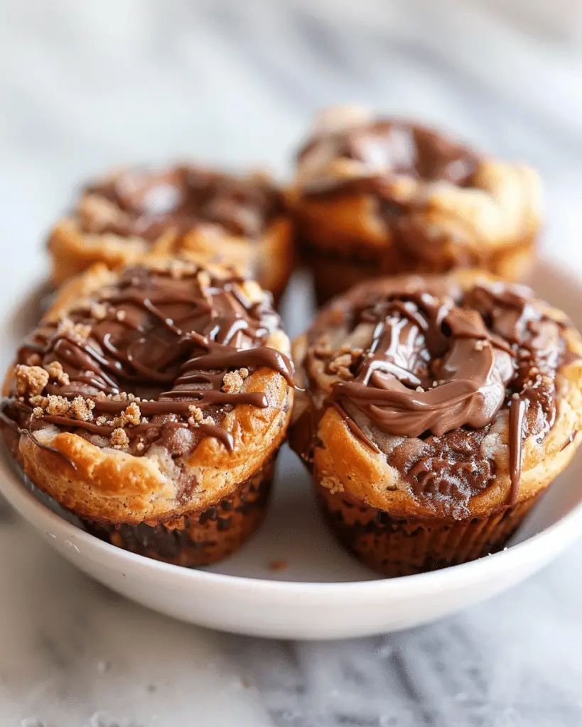Nutella S’more Crescent Muffins