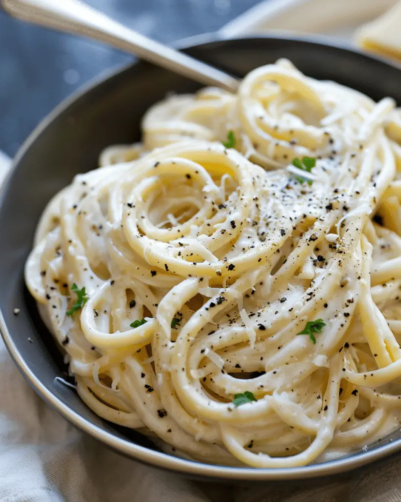 Slow Cooker Creamy Alfredo Pasta