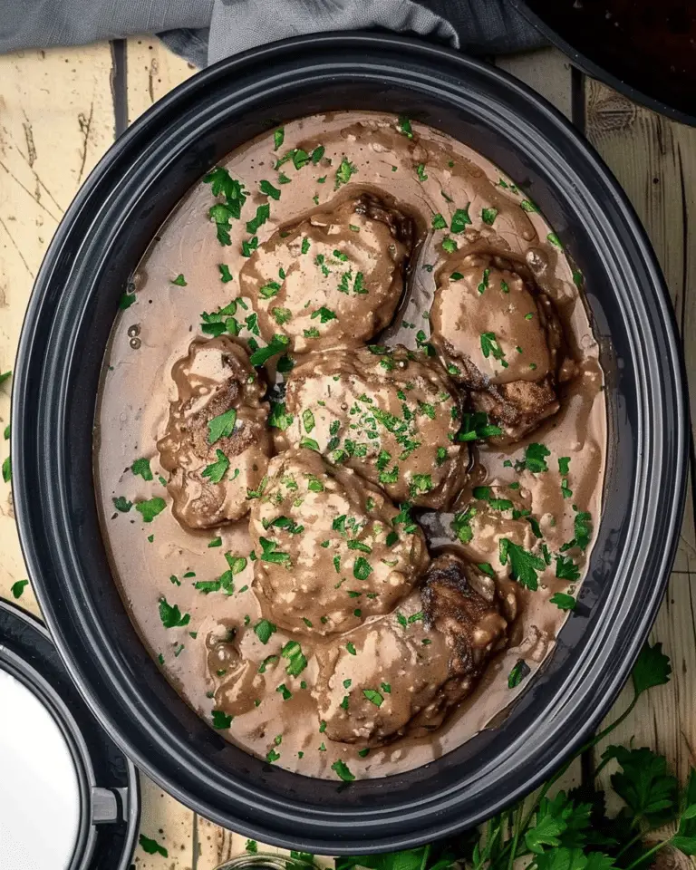 Slow Cooker Salisbury Steak Recipe