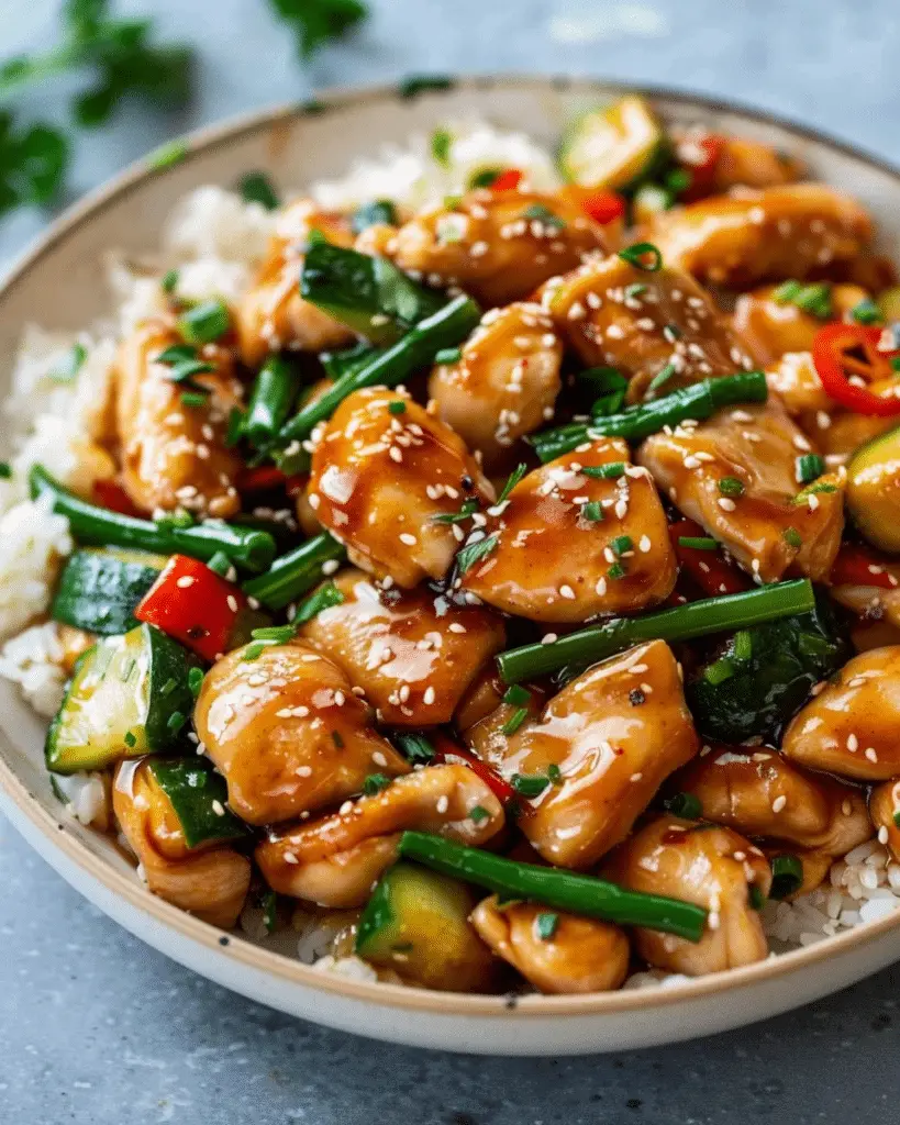 Honey Garlic Chicken Stir-Fry