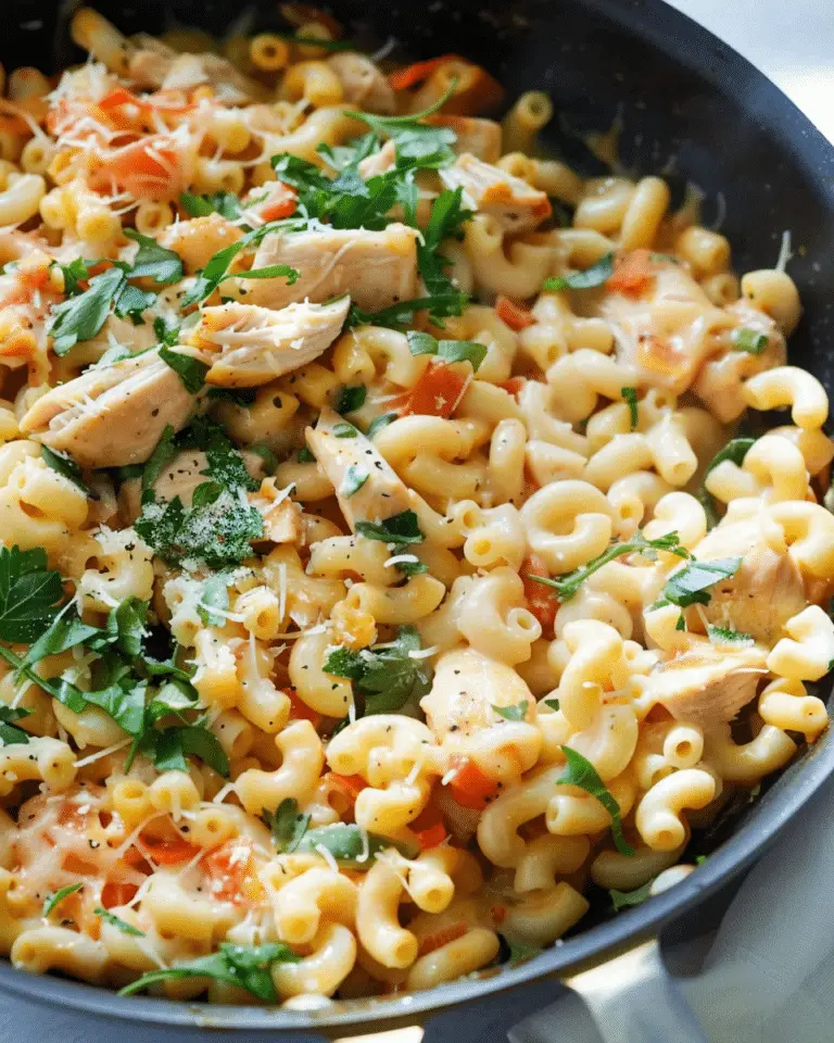 10-Minute Healthy Macaroni With Chicken