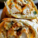 Cheesy Garlic Chicken Wraps Recipe