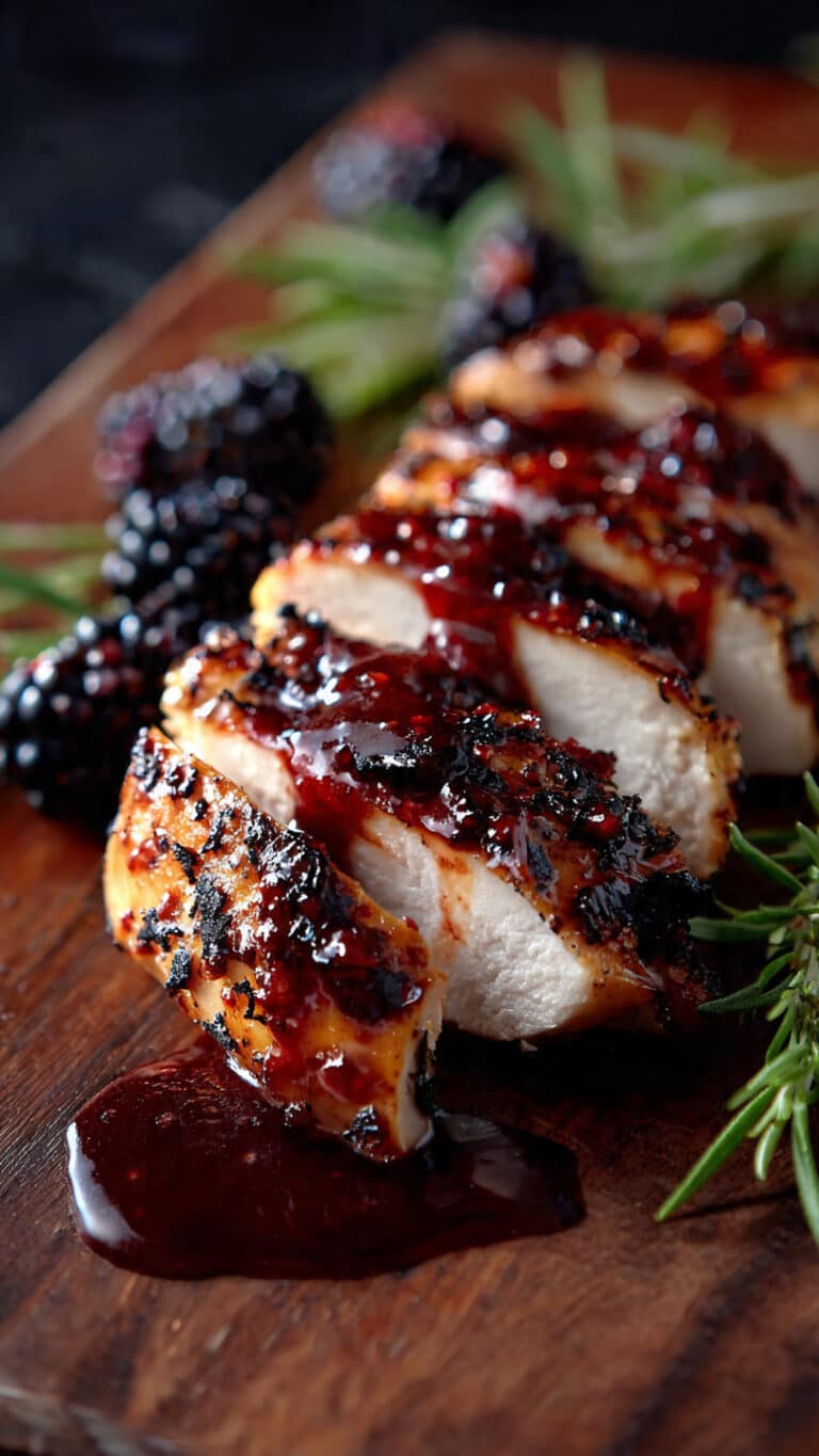 Meltdown Chicken with Blackberry Heat Sauce