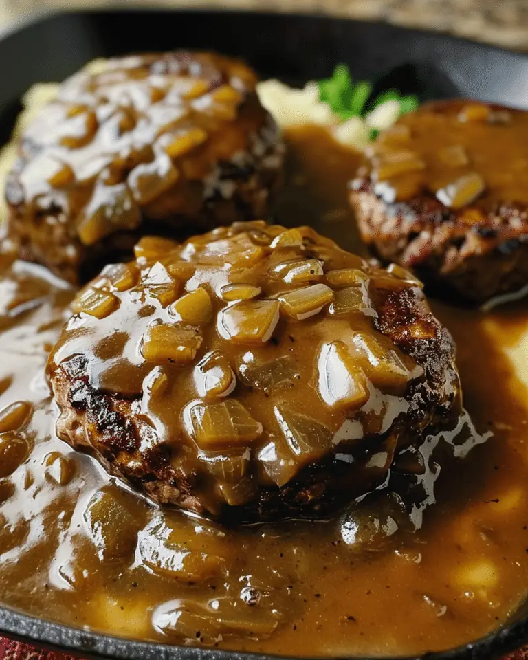 Homestyle Salisbury Steak with Rich Onion Gravy