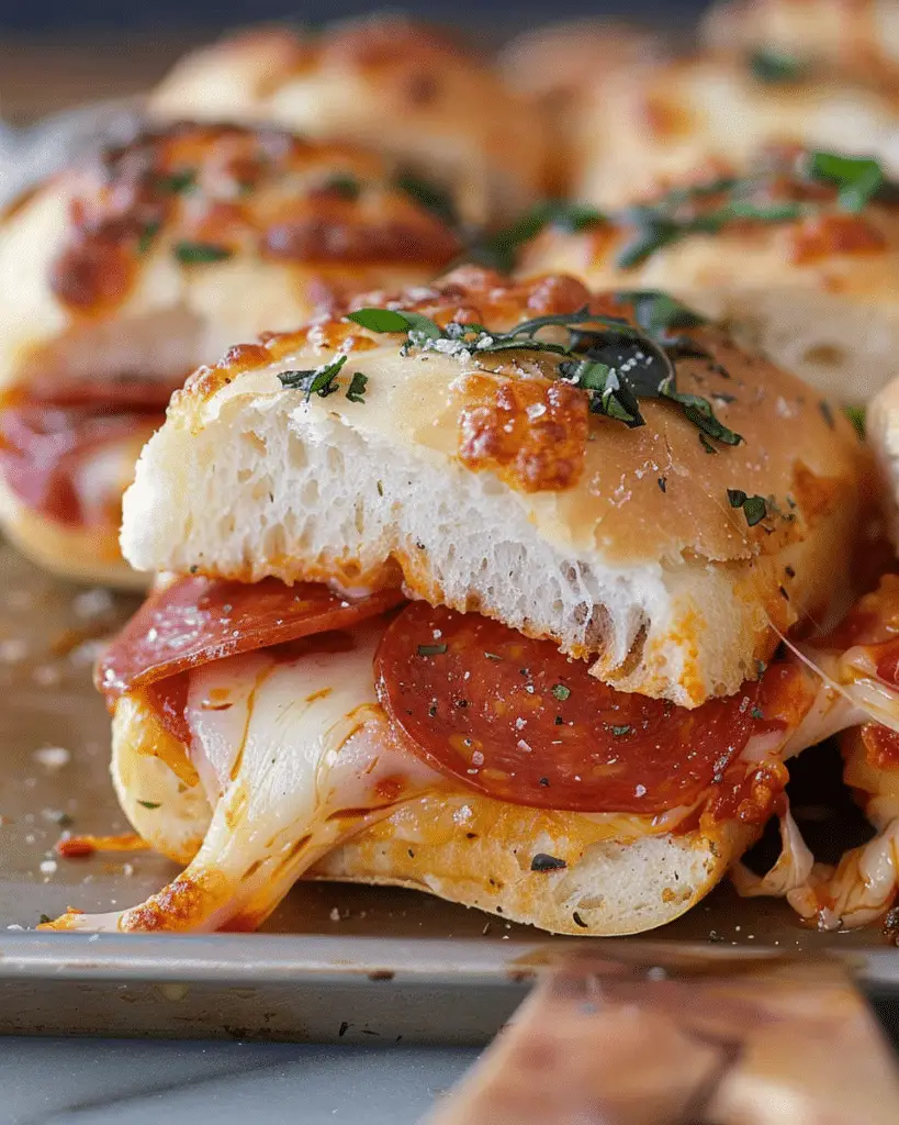 Pepperoni Pizza Sliders