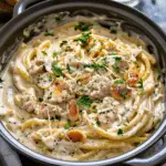 Slow Cooker Creamy Italian Pasta (4-Ingredient Dinner)