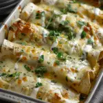 Creamy Green Chile Chicken Enchiladas