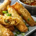 Green Chile Crab Rangoon Egg Rolls