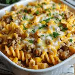 Sweet Corn Ranch Beef Bowtie Casserole