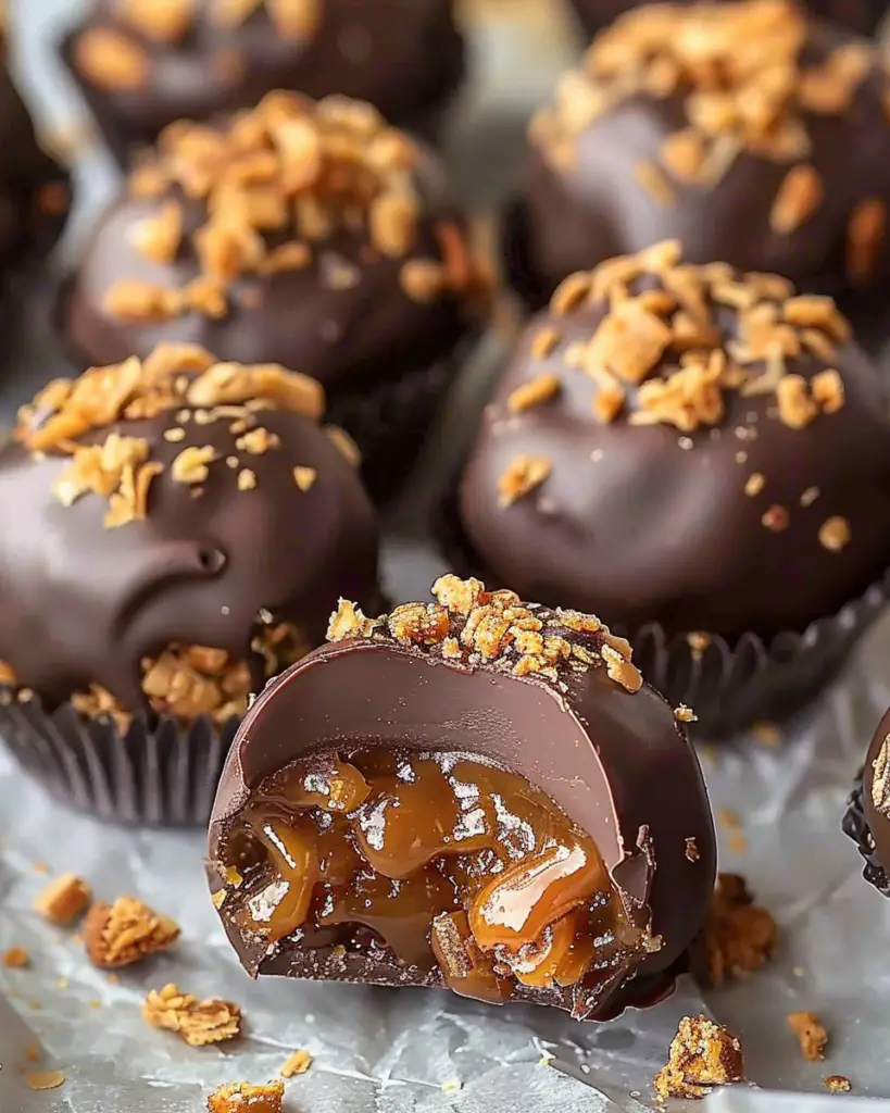Butterfinger Chocolate Caramel Crunch Truffles