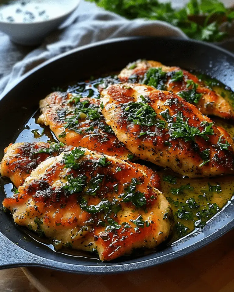 Garlic Butter Pan-Seared Chicken Cutlets