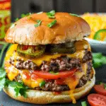 Green Chile Cheeseburger