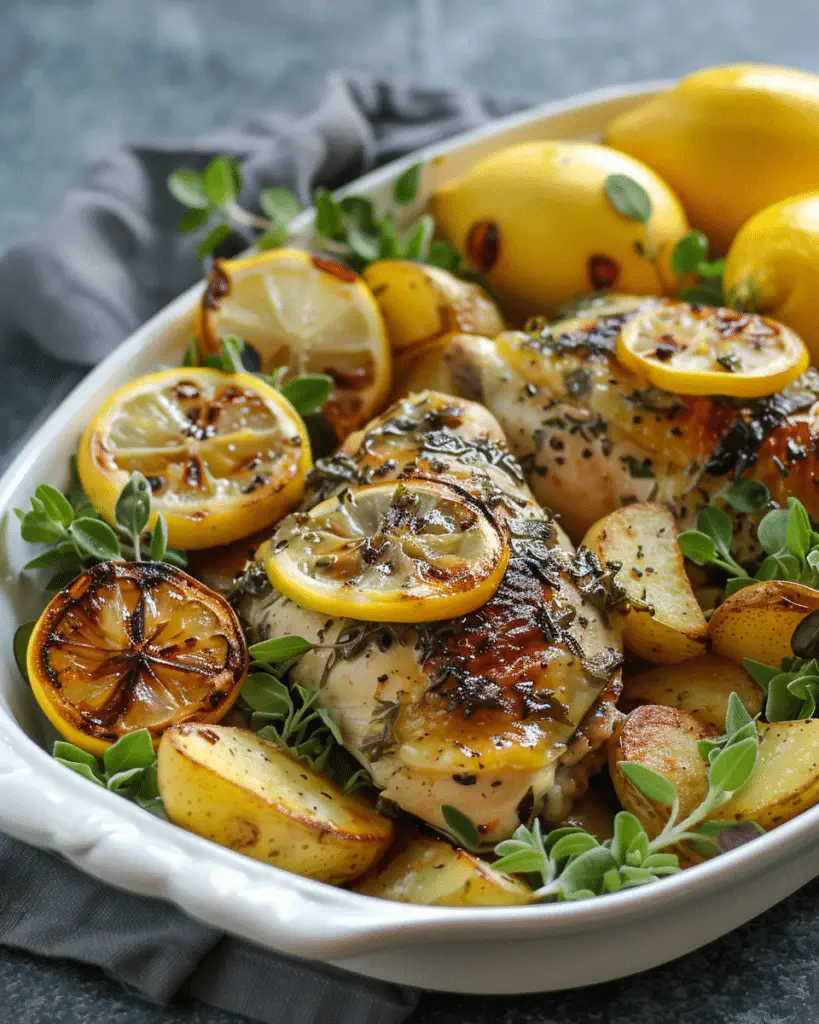 Lemon Greek Chicken and Potatoes