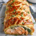 Salmon Wellington in Puff Pastry